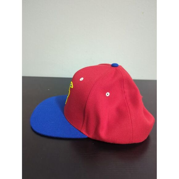 Cabritos Maldichos Mens Snapback Woolen Hat Red Blue Logo - Picture 3 of 6